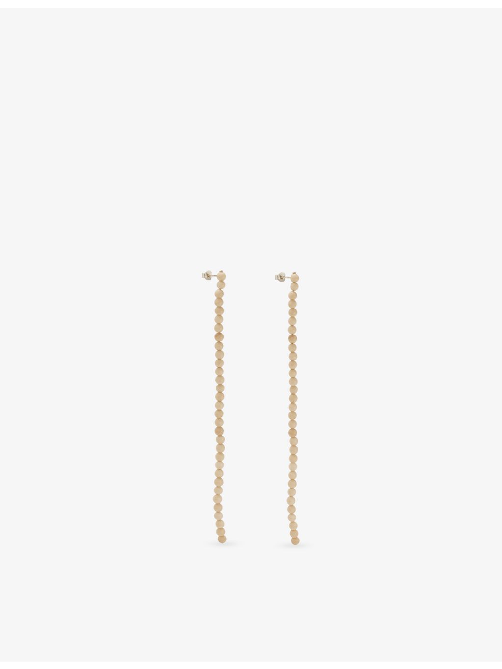 Anni Kainez beaded sterling silver drop earrings, imported from the UK