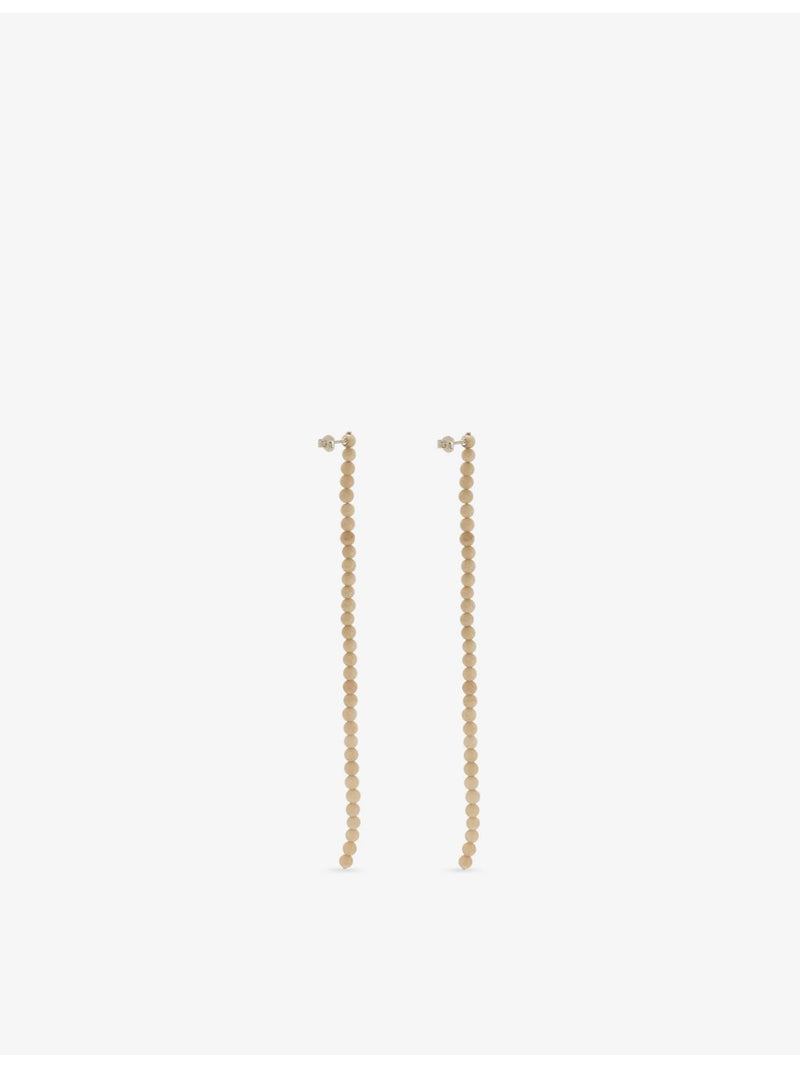 Anni Kainez beaded sterling silver drop earrings, imported from the UK