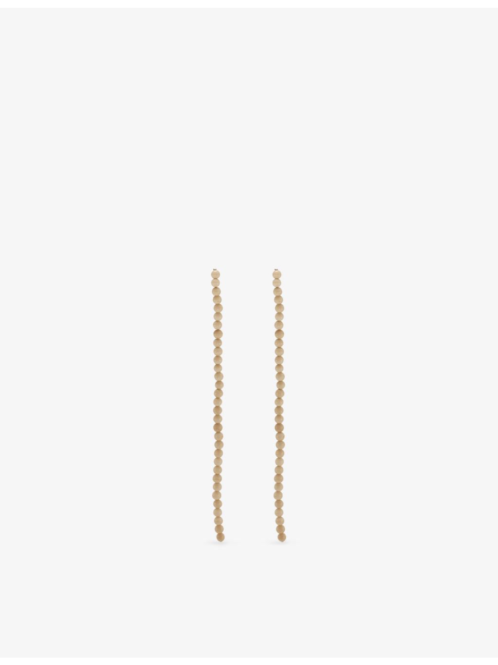 Anni Kainez beaded sterling silver drop earrings, imported from the UK