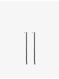 Annika Inez sterling silver riverstone drop earrings 14cm, UK version