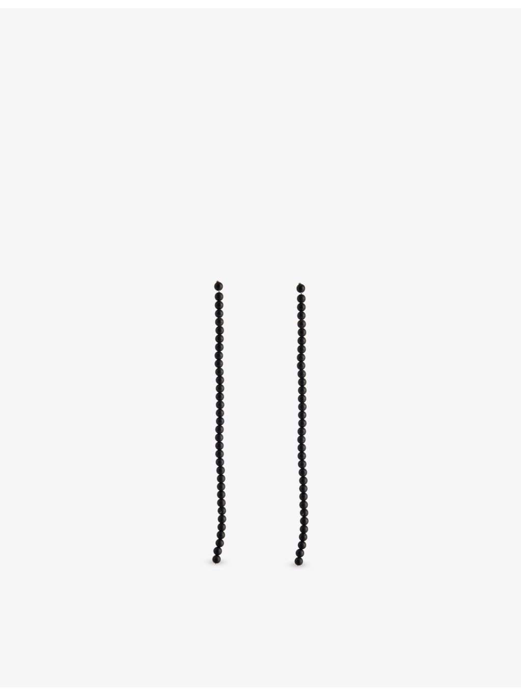 Annika Inez sterling silver riverstone drop earrings 14cm, UK version