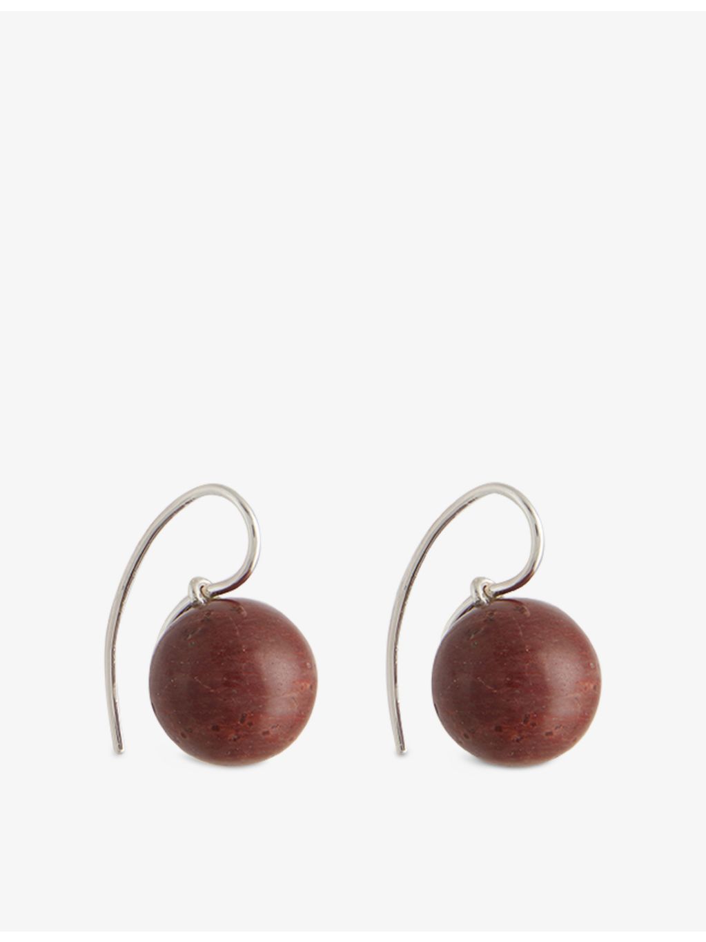 Annika Inez jasper drop earrings 925 sterling silver (British brand)