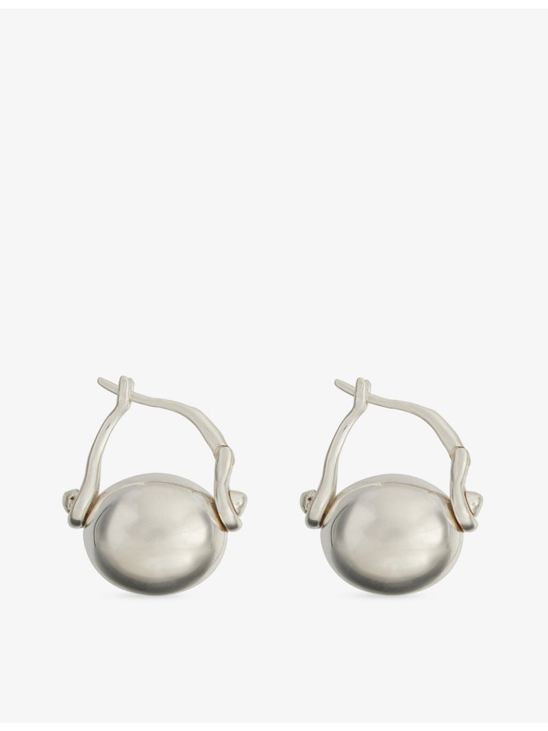 Annika Inez sterling silver ellipse earrings 2cm drop, UK version