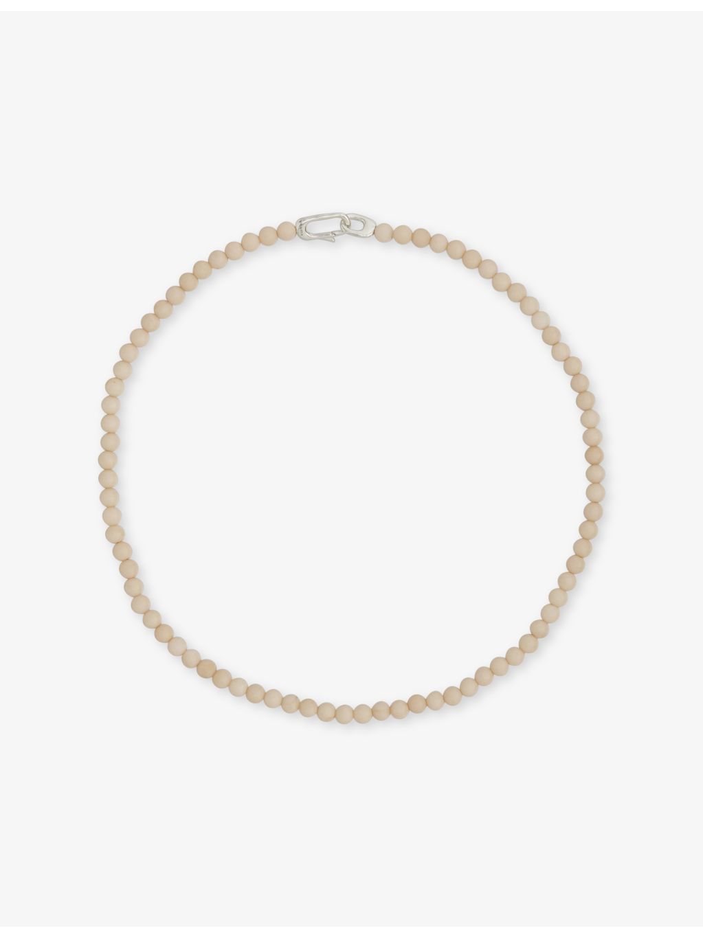 Annika Inez beaded sterling silver riverstone necklace 41cm, UK version