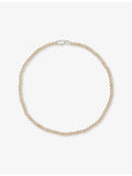 Annika Inez beaded sterling silver riverstone necklace 41cm, UK version