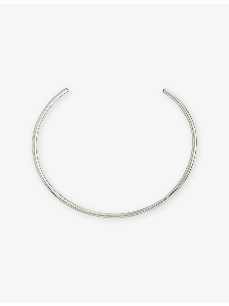 Annika Inez sterling-silver slim choker with quartz stones (British brand)