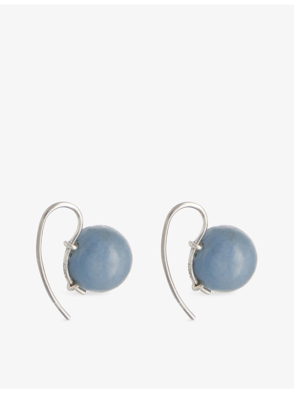 Annika Inez angelite drop earrings in 925 sterling silver, UK version