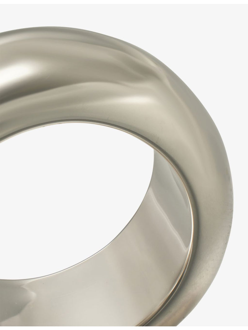 Annika Inez large elongated ellipse sterling silver earrings (British brand)