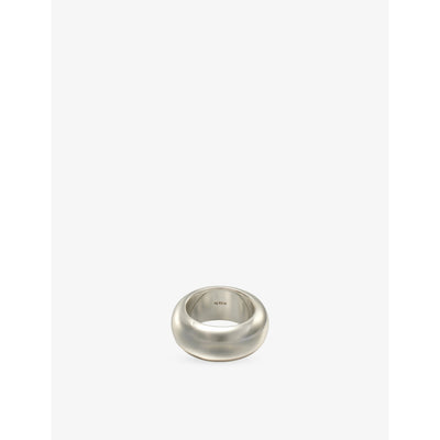 selfridges Annika Inez Large Elongated Ellipse Sterling Silver Earrings- Buy online at McGrocer