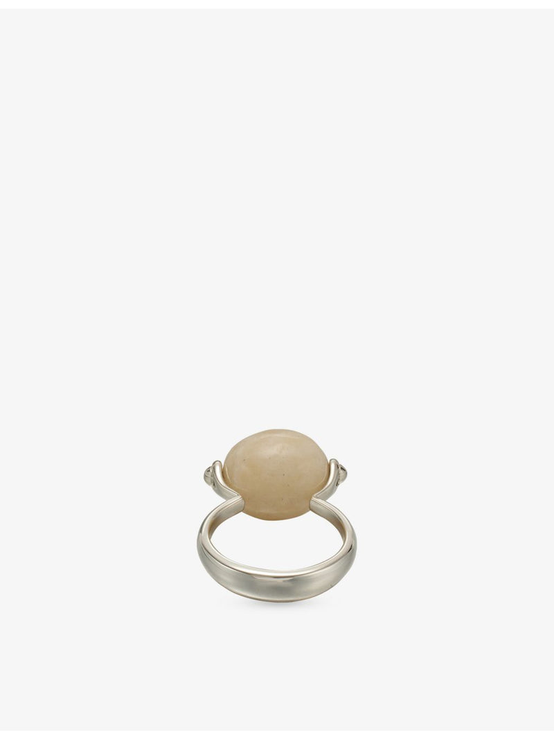 Anni Kainez sterling silver ring small stone ellipse - British product
