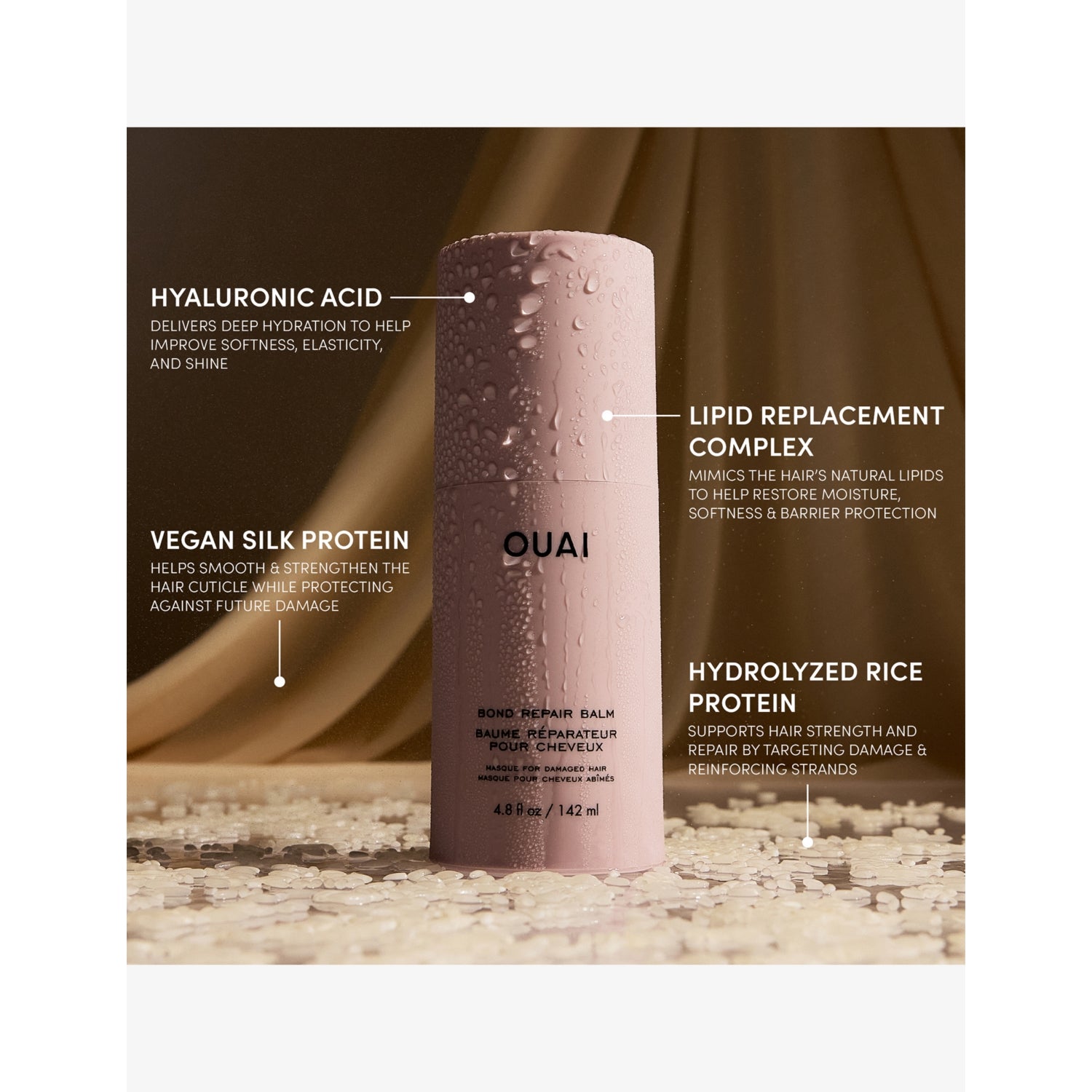 OUAI bond repair hair balm 50ml (British brand)