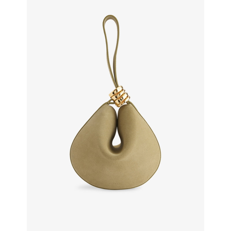 AMANU Mini Zambia leather pouchette bag (British brand)
