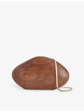 AMANU Tokai wood clutch bag 23cm, imported from the UK