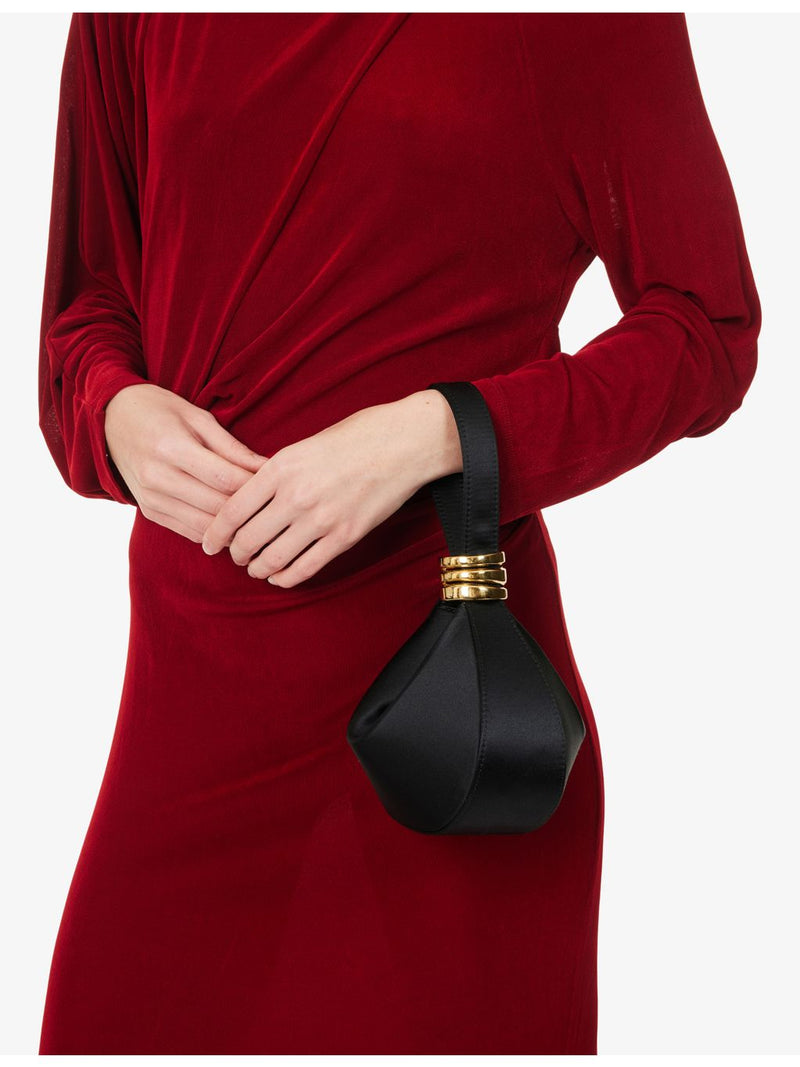 AMANU Mini Zambia satin pouchette bag - British product