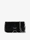 Zadig&Voltaire nano suede western clutch bag, imported from the UK