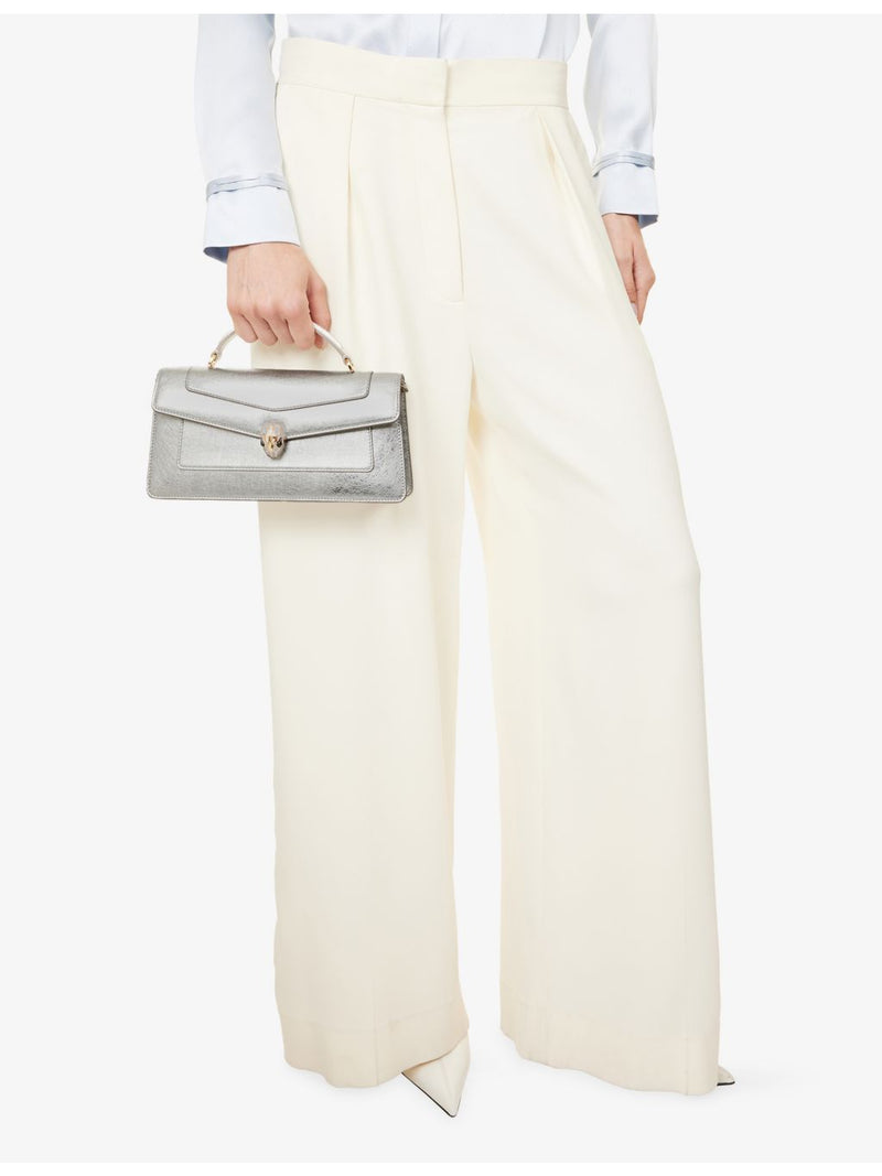 Bvlgari Serpenti Forever elongated metallic top-handle bag (British brand)