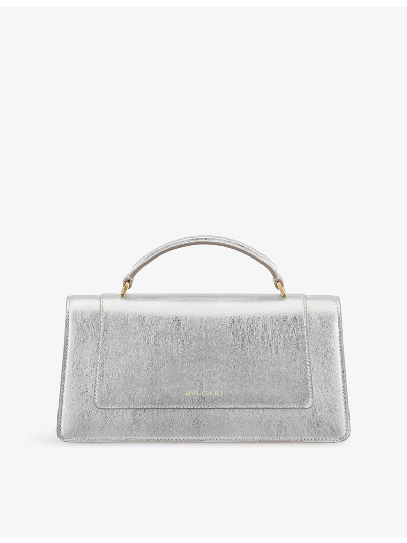 Bvlgari Serpenti Forever elongated metallic top-handle bag (British brand)