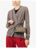 Café mini cheetah-print calf-hair shoulder bag - British product