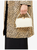 Café mini leather shoulder bag with detachable strap - British product