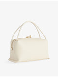 Café mini leather shoulder bag with detachable strap - British product