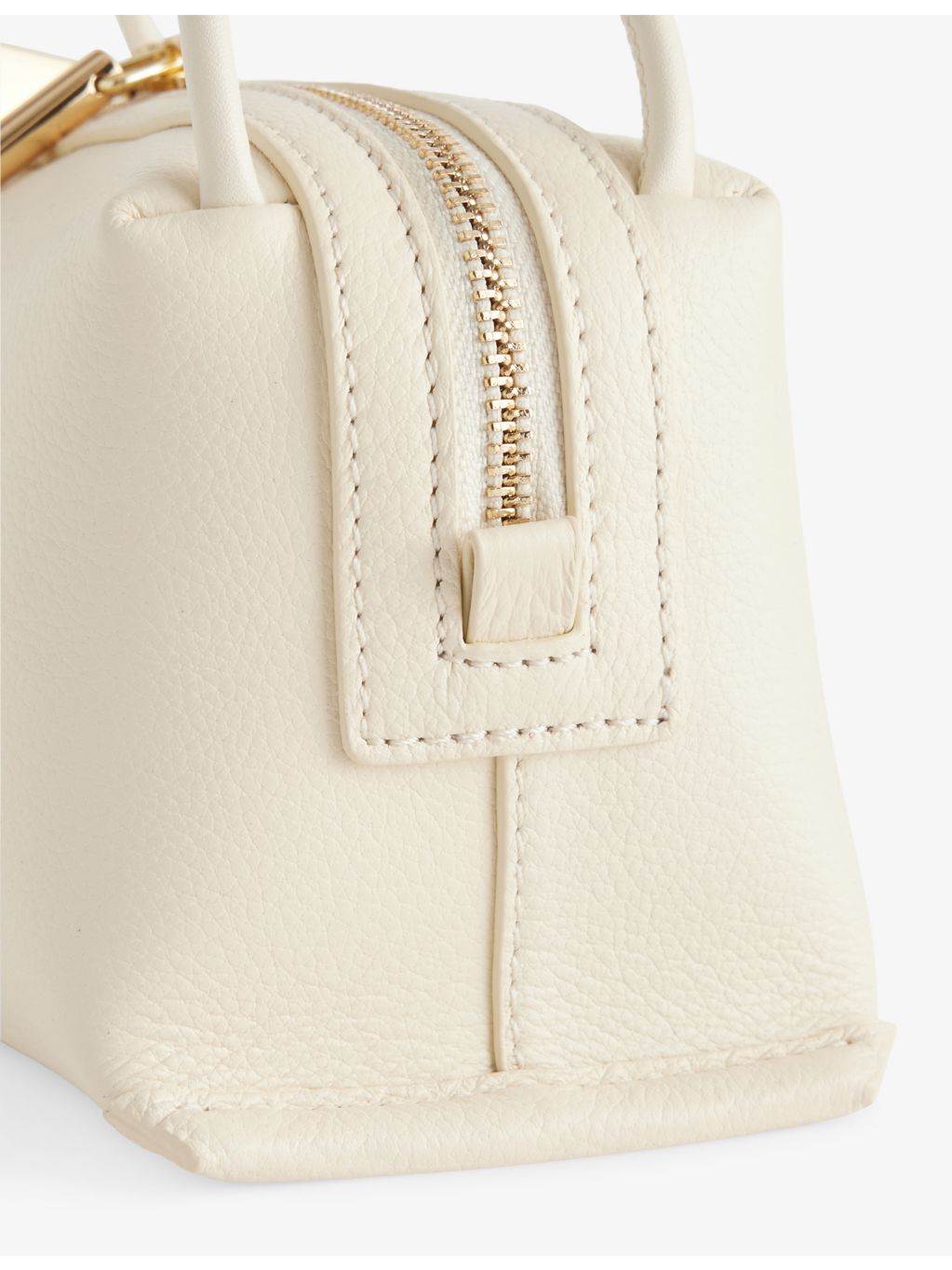 Café mini leather shoulder bag with detachable strap - British product