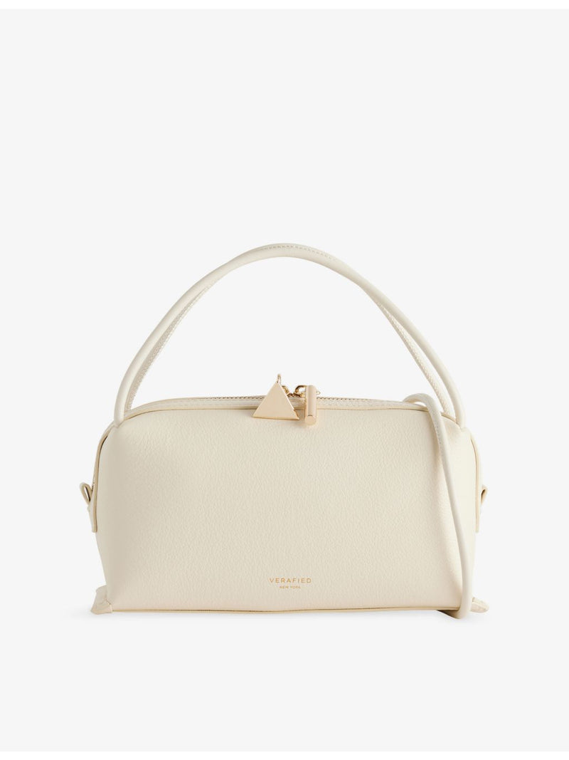 Café mini leather shoulder bag with detachable strap - British product