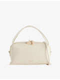 Café mini leather shoulder bag with detachable strap - British product