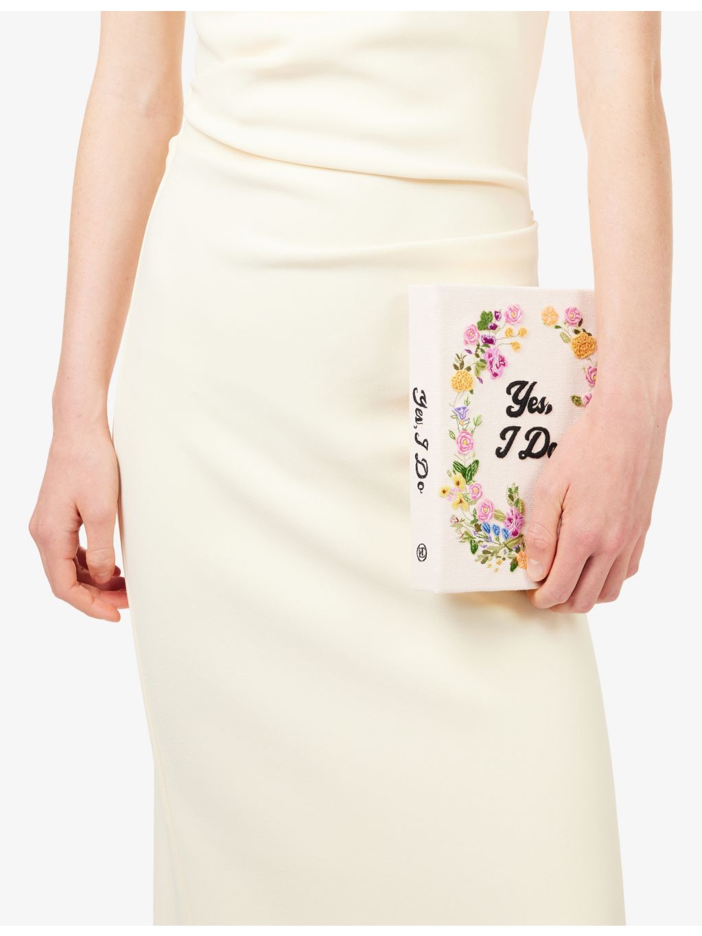 Olympia Le-Tan embroidered book clutch bag, imported from the UK