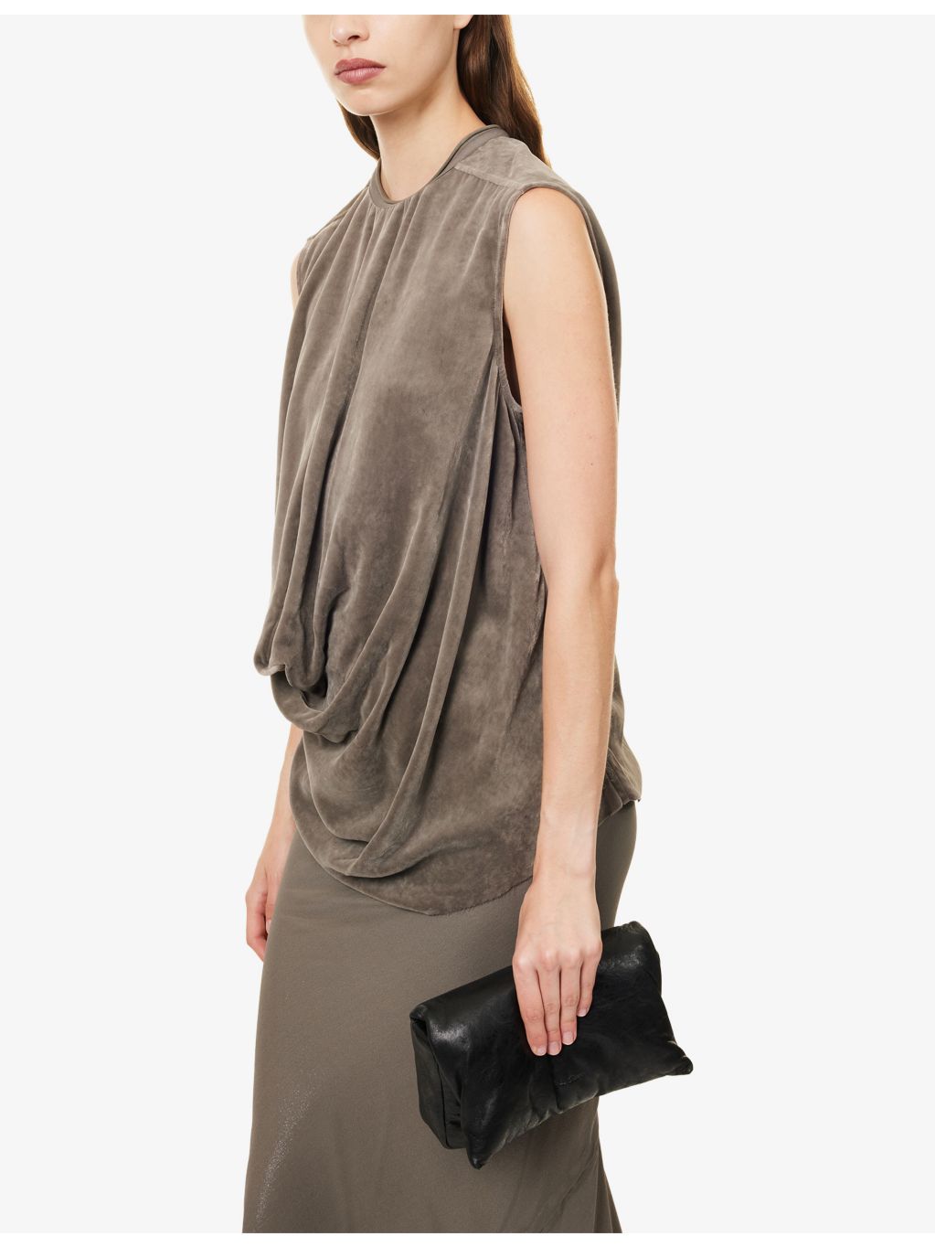Rick Owens Pillow leather shoulder bag with magnetic fastening - British product