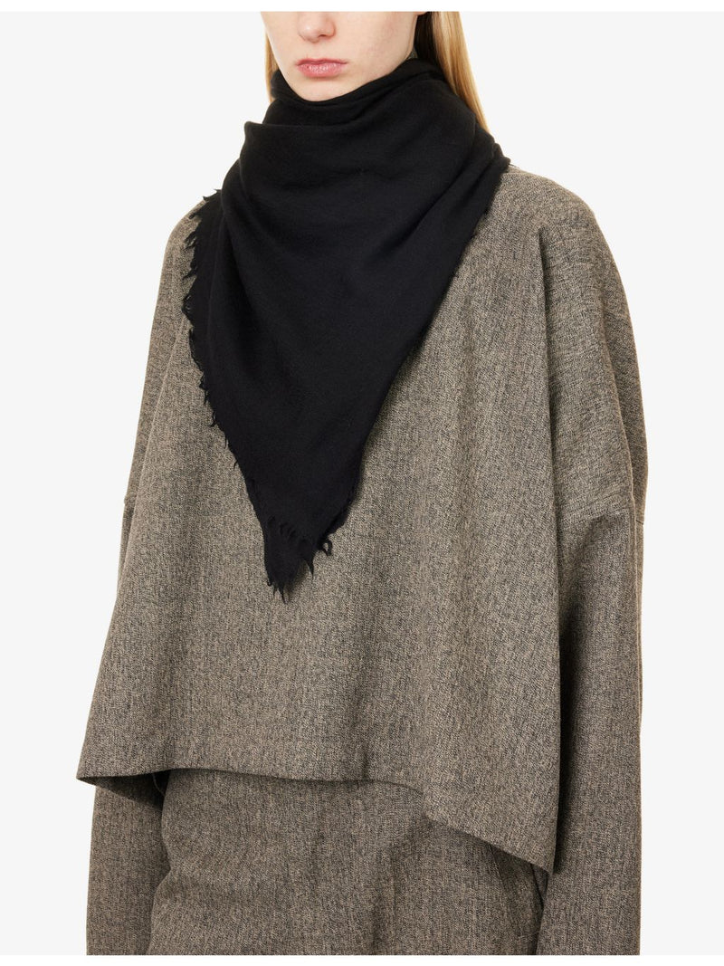 Rick Owens Emily scarf in wool silk cashmere, 140x200cm - British product
