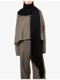 Rick Owens Emily scarf in wool silk cashmere, 140x200cm - British product