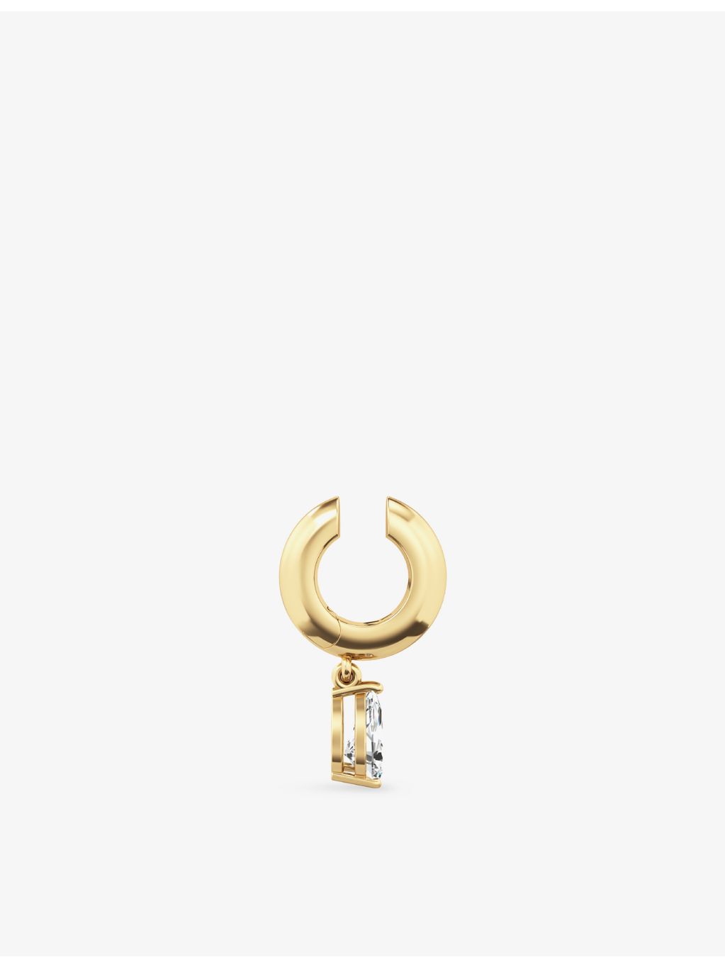 PHORIA pear drop ear cuff 18ct gold vermeil sterling silver, imported from the UK