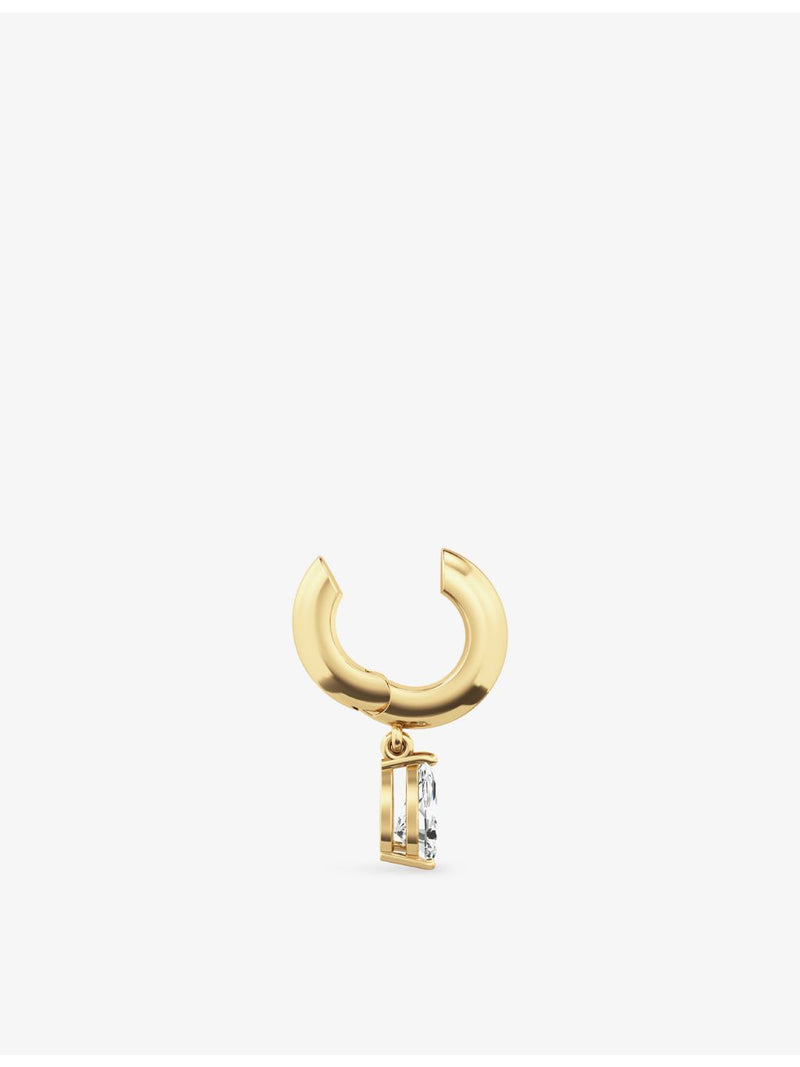 PHORIA pear drop ear cuff 18ct gold vermeil sterling silver, imported from the UK