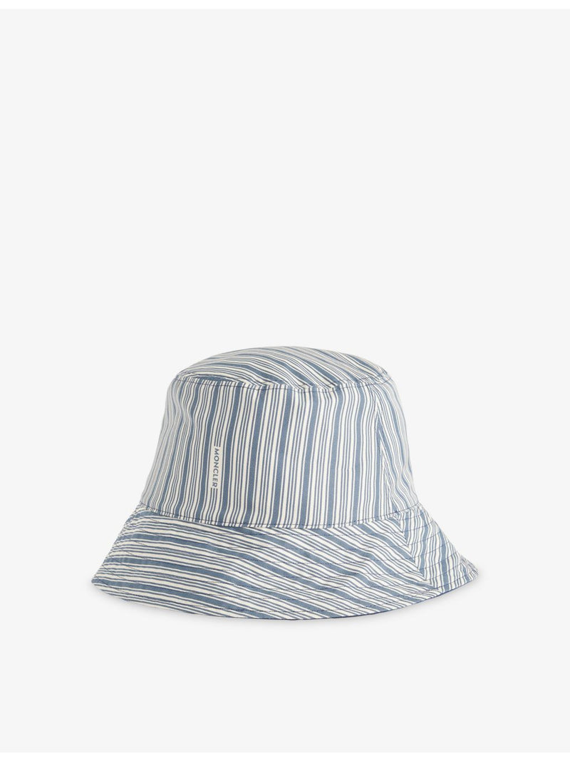 Moncler striped cotton bucket hat - British product