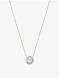 Piaget 18ct rose gold turquoise diamond pendant necklace, UK version