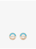 Piaget Possession stud earrings in rose gold turquoise and diamonds, UK version