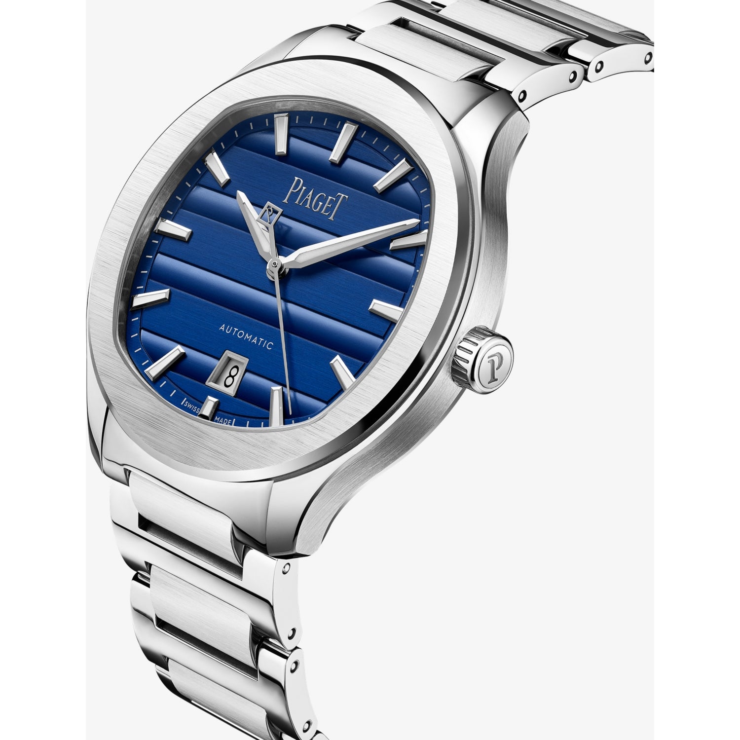 Piaget stainless steel date watch 42mm, imported from the UK