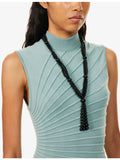 MOSQUITO beaded onyx necklace 88cm, imported from the UK