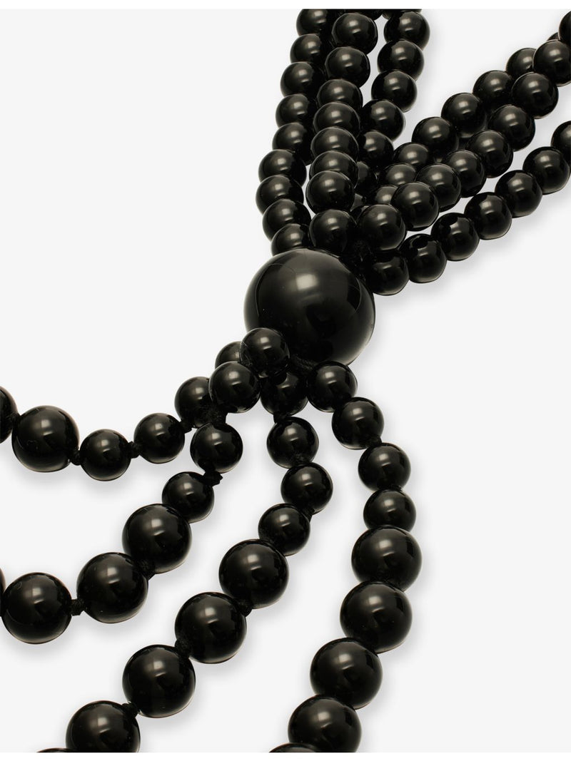 MOSQUITO beaded onyx necklace 88cm, imported from the UK