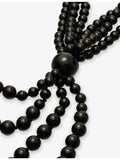 MOSQUITO beaded onyx necklace 88cm, imported from the UK