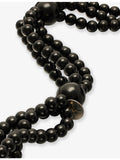 MOSQUITO beaded onyx necklace 88cm, imported from the UK