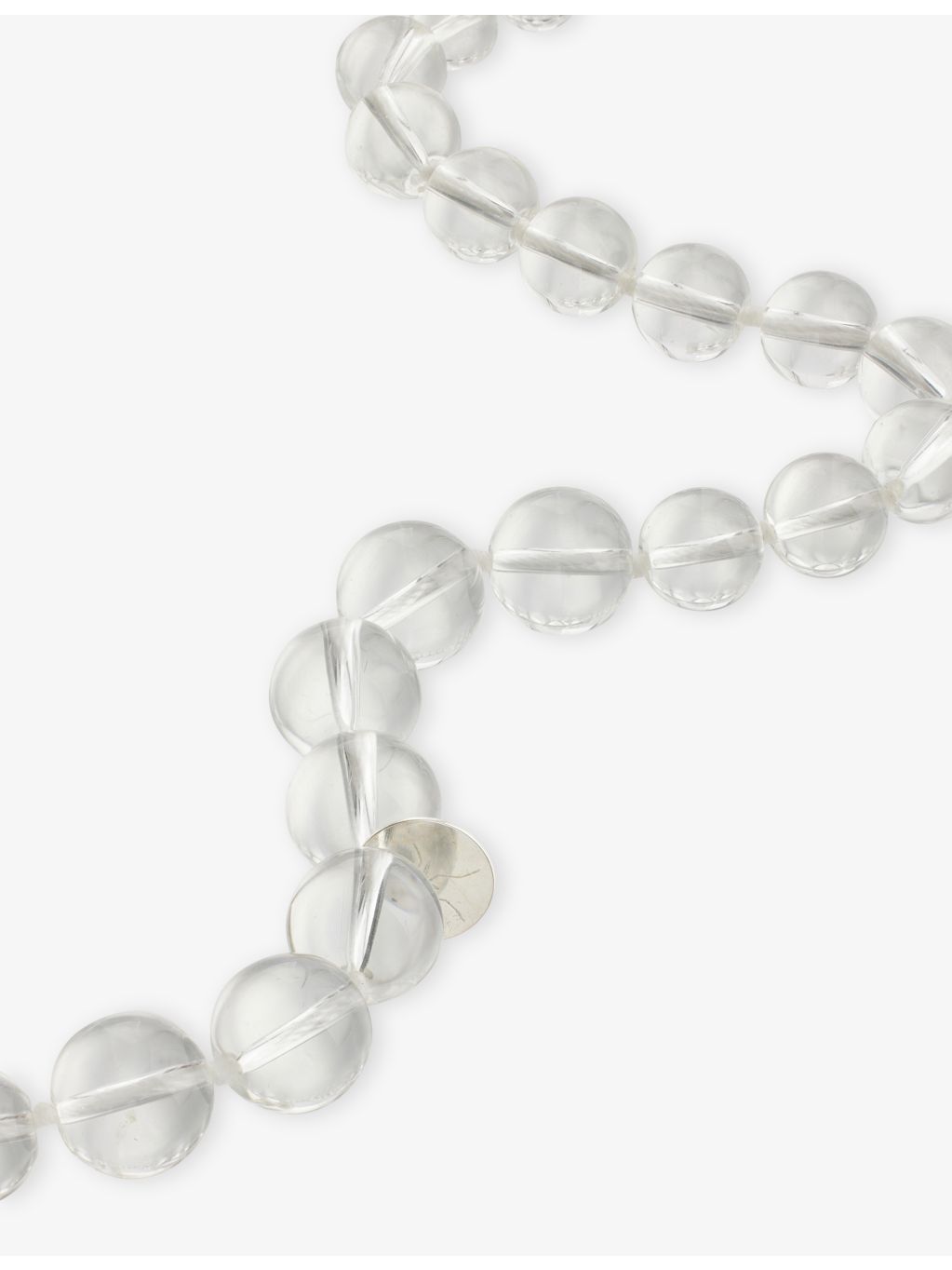 MOSQUITO rock-crystal beaded necklace 87cm drop (British brand)