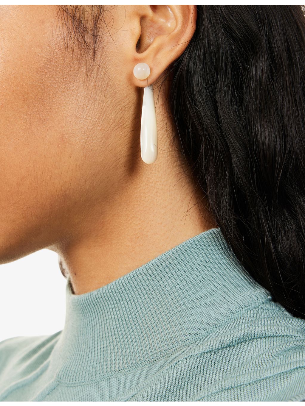 Sorelita mother-of-pearl sterling-silver earrings, UK version