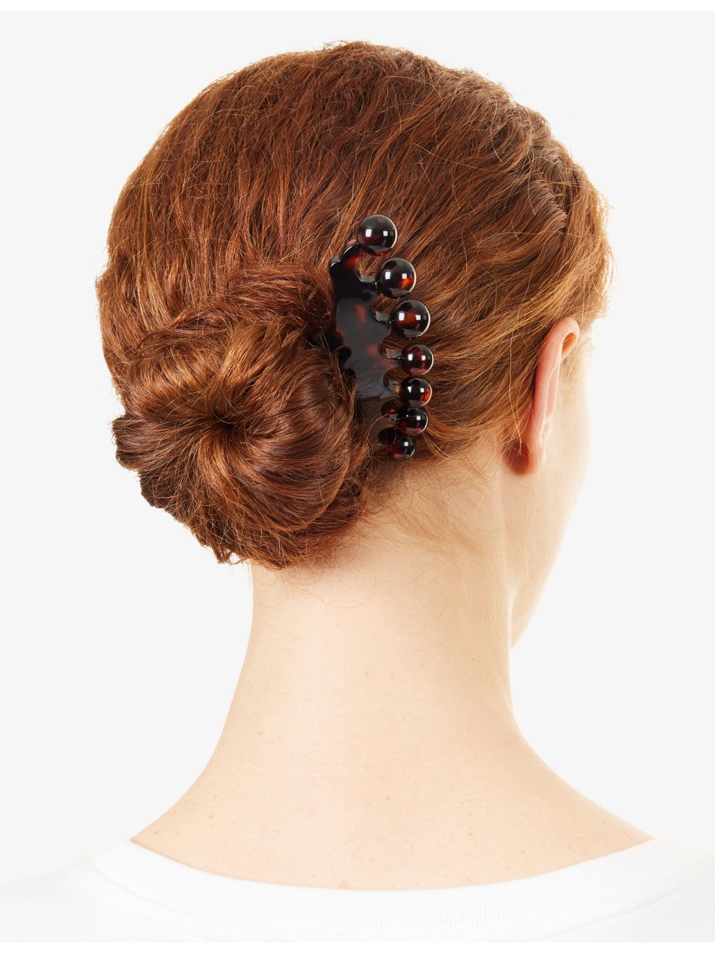 Tapia acetate hair pin with round beads, 12cm (British brand)