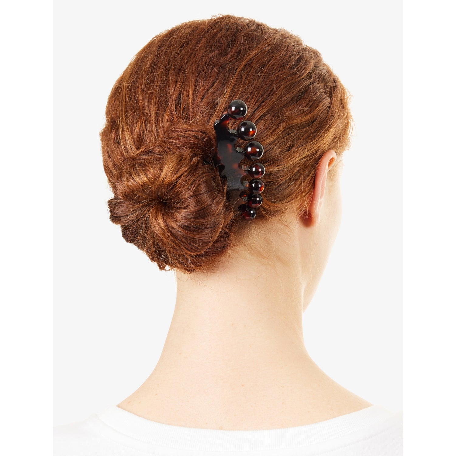 Tapia acetate hair pin with round beads, 12cm (British brand)