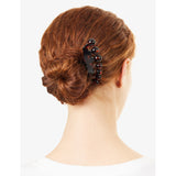 Tapia acetate hair pin with round beads, 12cm (British brand)