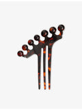 Tapia acetate hair pin with round beads, 12cm (British brand)