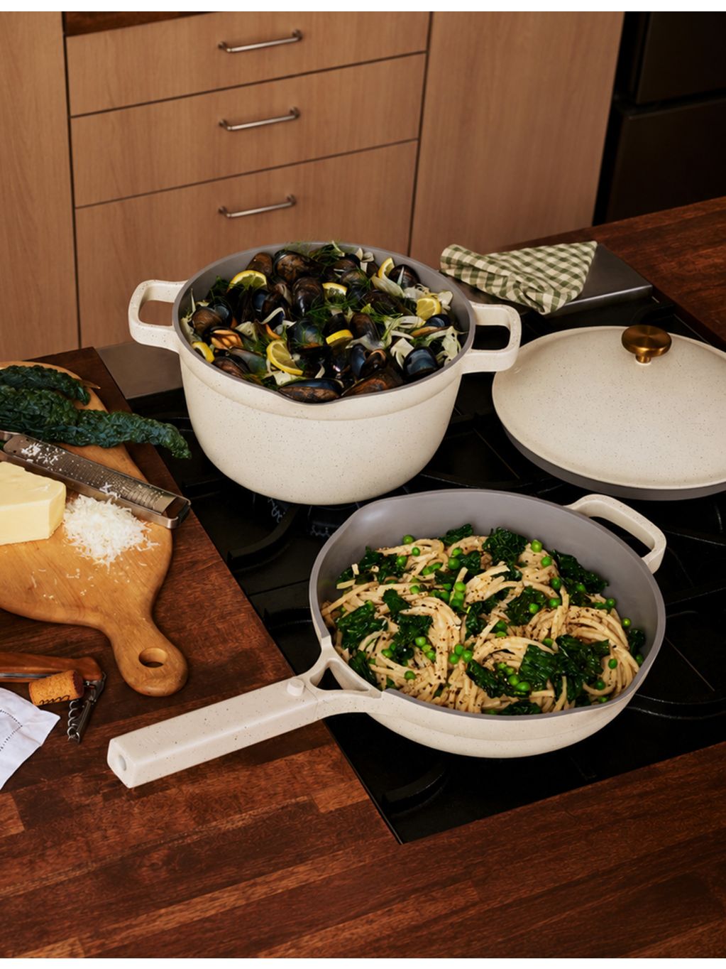 Our Place ceramic pot and pan set two-piece, UK version