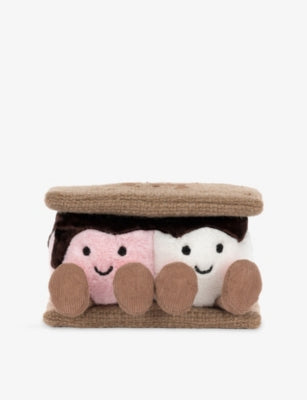 Jellycat Amuseables S'mores soft toy 12cm, imported from the UK