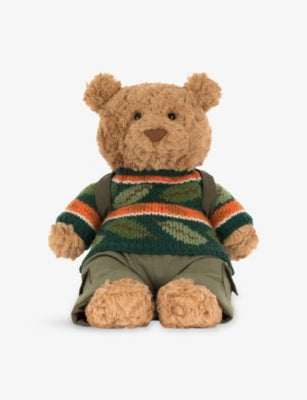 Jellycat Bartholomew Bear 26cm soft toy with hiking outfit - British product